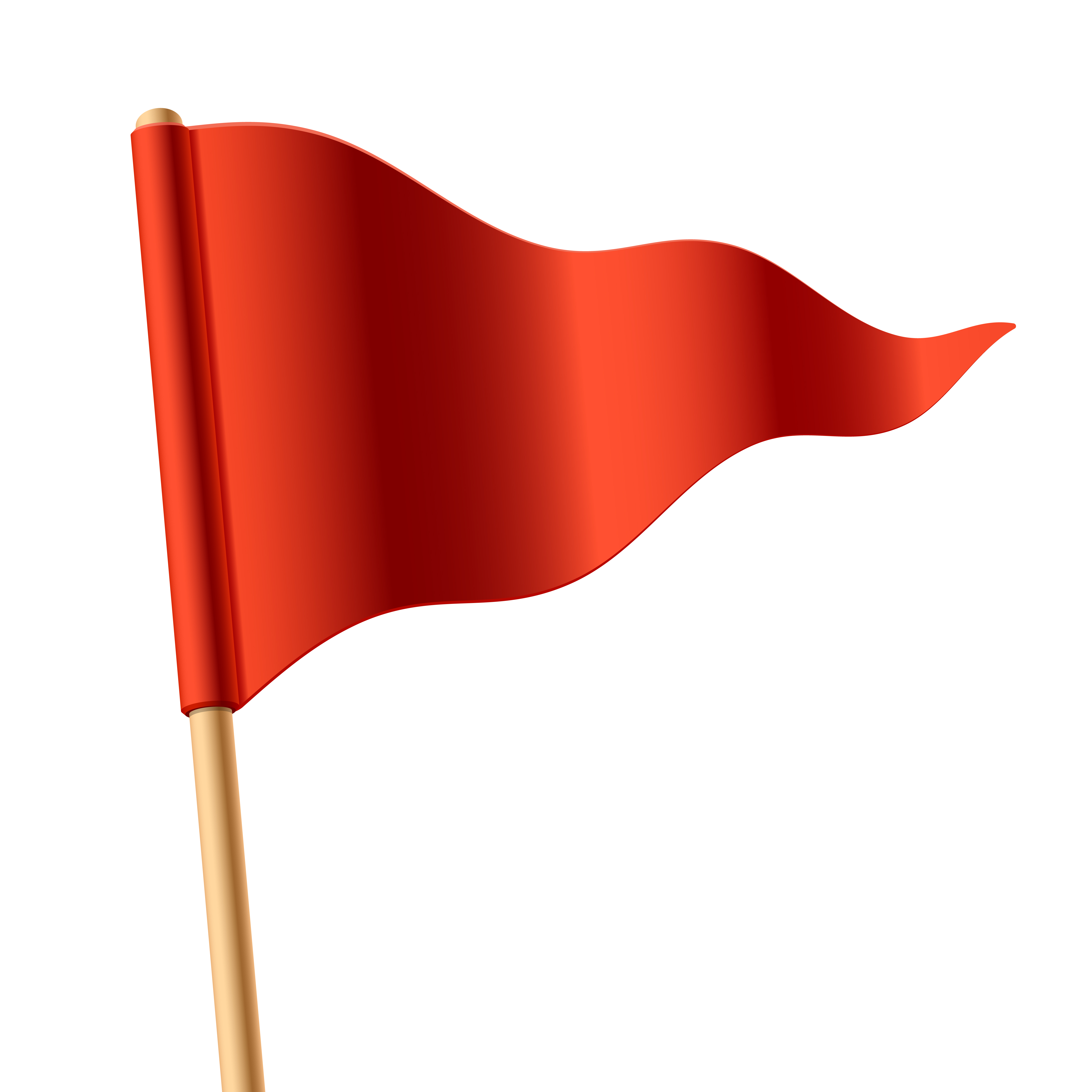 Small red flag clipart