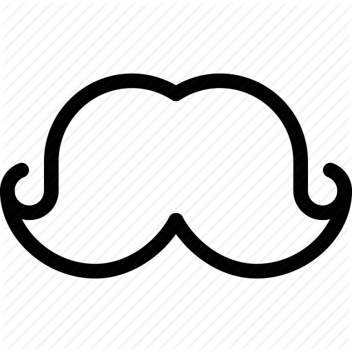Mustache Outline | Free Download Clip Art | Free Clip Art | on ...