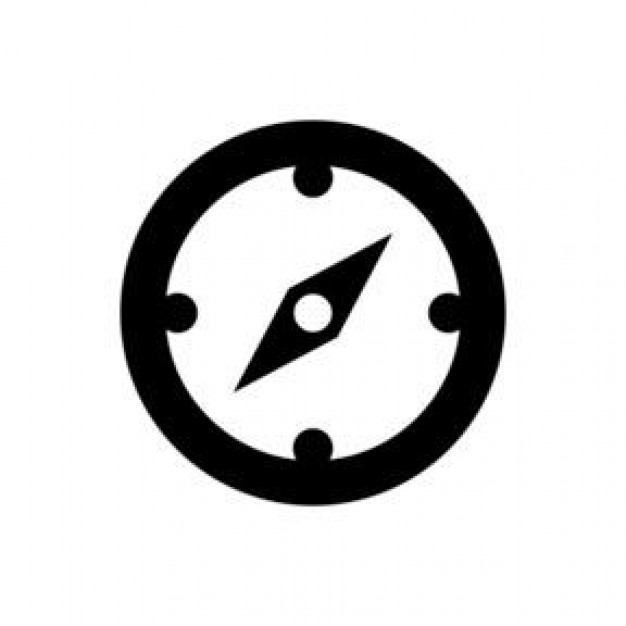 compass symbol with dots in the quarters - Icon | Download free Icons