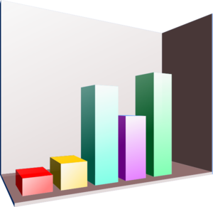 3d Bar Graph clip art - vector clip art online, royalty free ...
