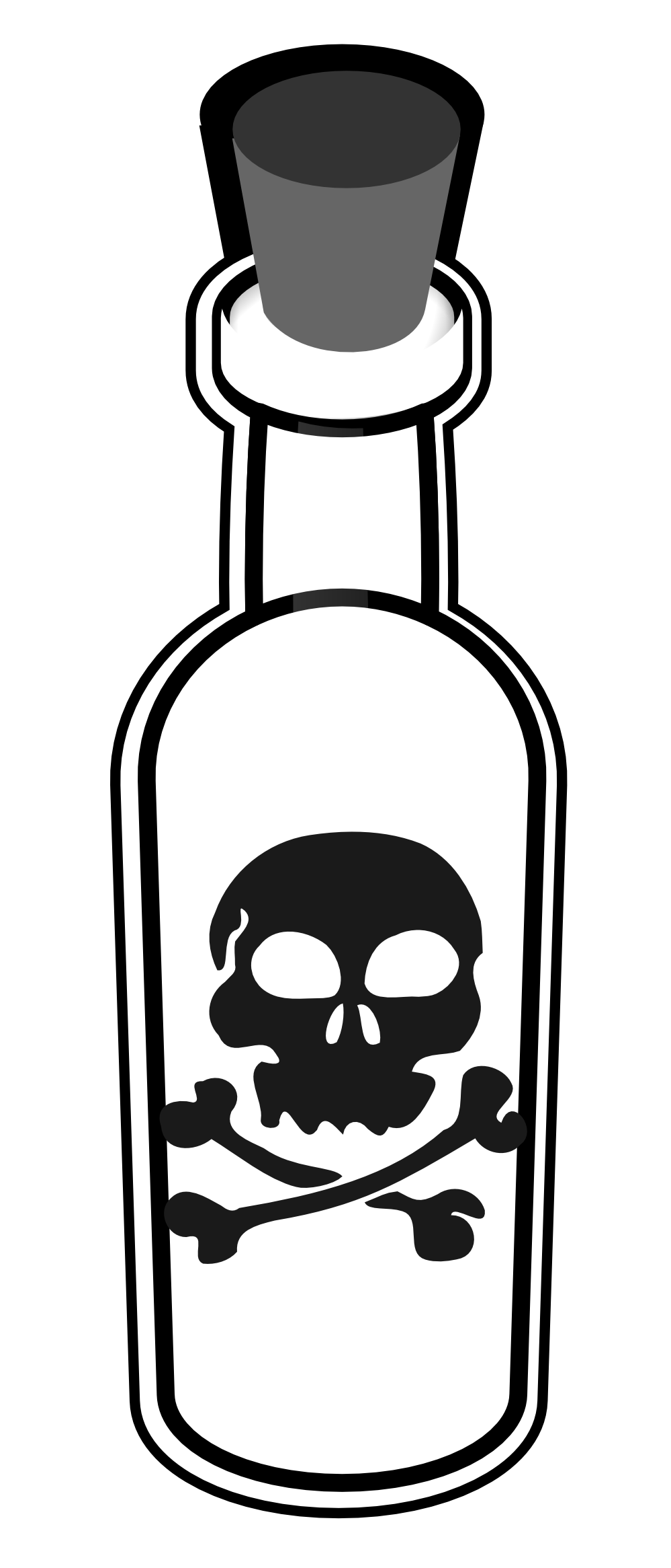 Poison Sign Black And White Clipart