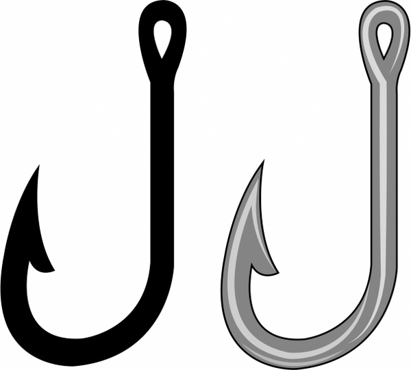 Fish hook clipart free - ClipartNinja