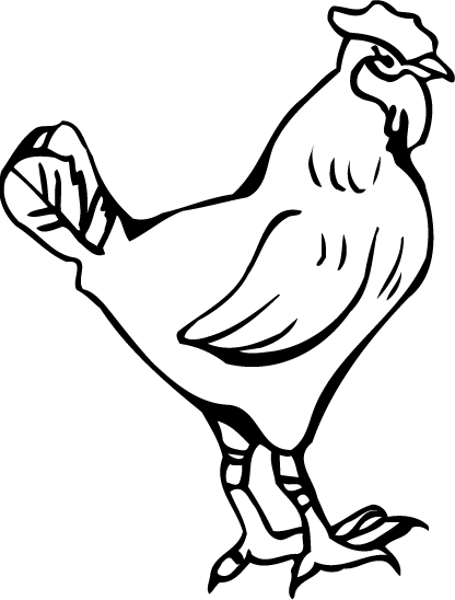 Rooster And Hen Clipart
