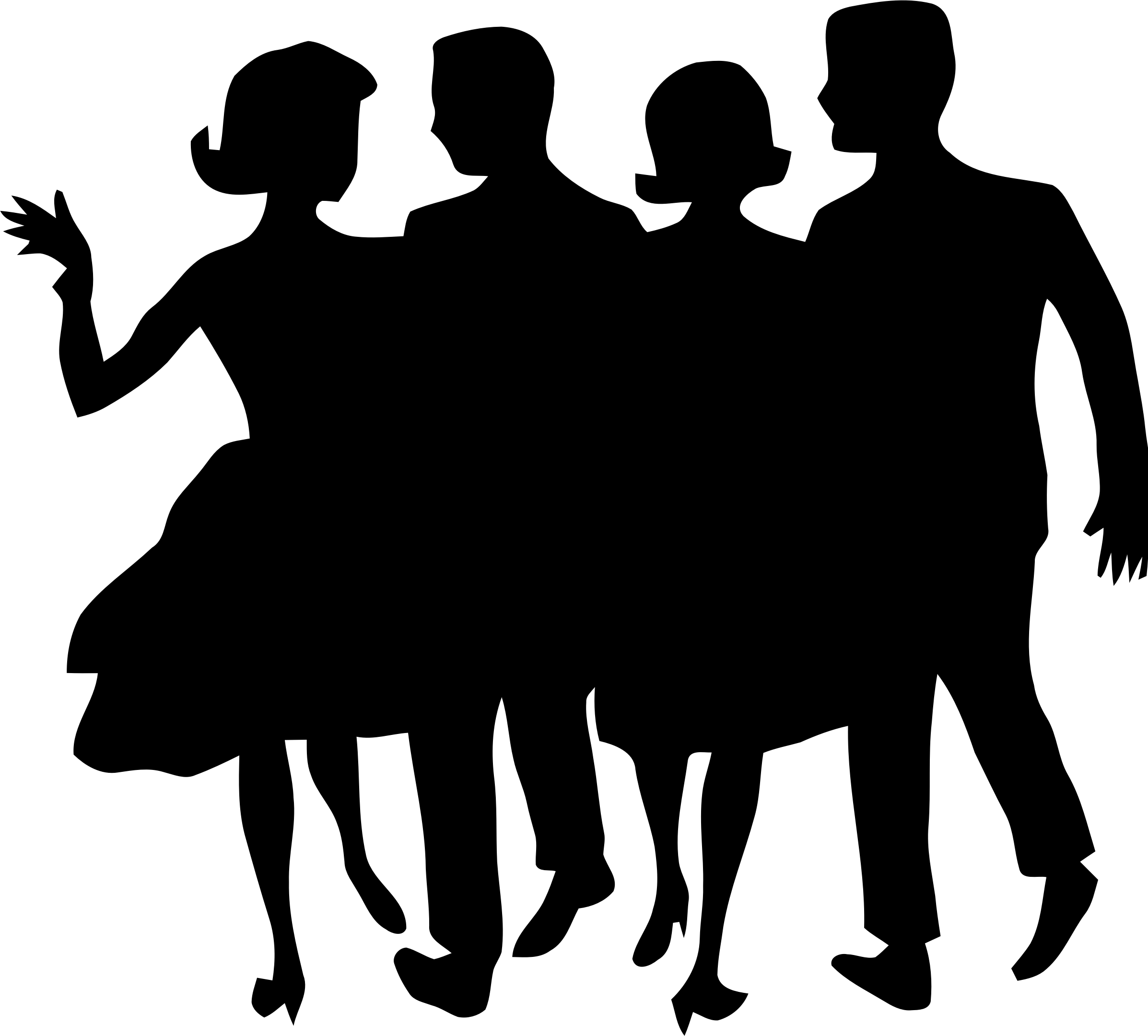 Silhouette person clipart transparent