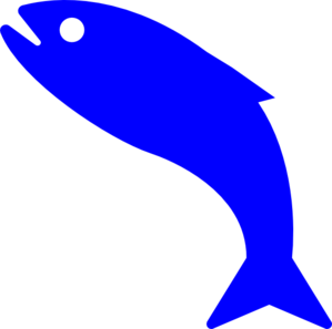 Blue fish clip art