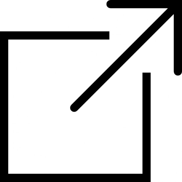 Arrow inside box clipart