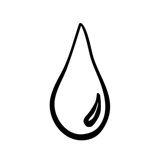 Rain drop clipart black and white - ClipartFox