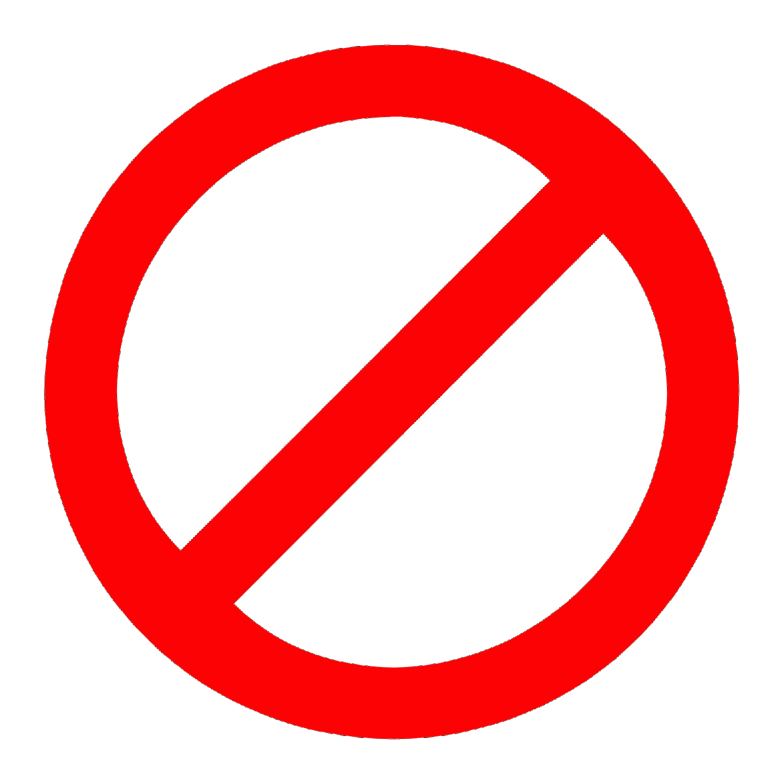 Red Circle With Slash Clipart