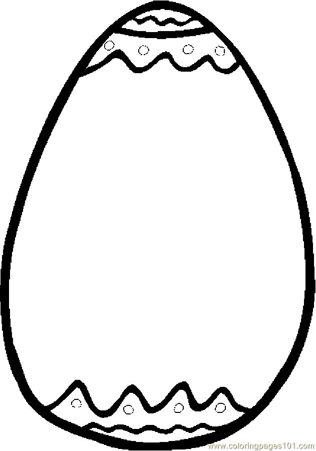 Easter Egg Frame Coloring Page - Free Holidays Coloring Pages ...