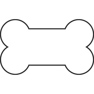 2,372 views Best Photos of Large Dog Templates - Dog Bone Pattern Template ...