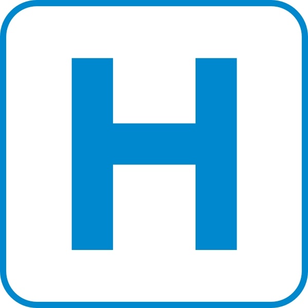 Hospital sign clipart