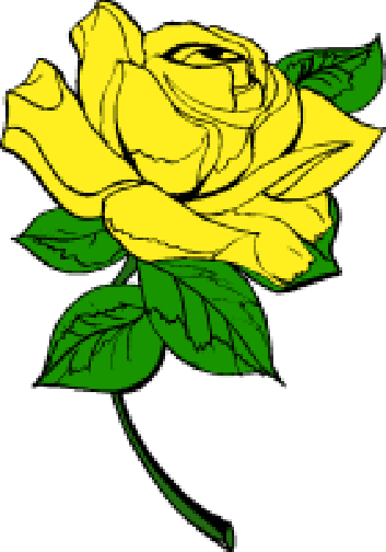 Texas Yellow Rose Clipart