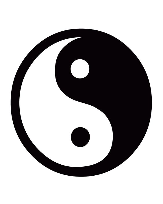 White art, Yin yang and Black and white