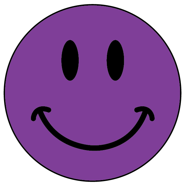 Purple Happy Face - ClipArt Best