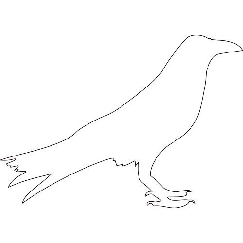 Corbeau Crow image - vector clip art online, royalty free & public ...
