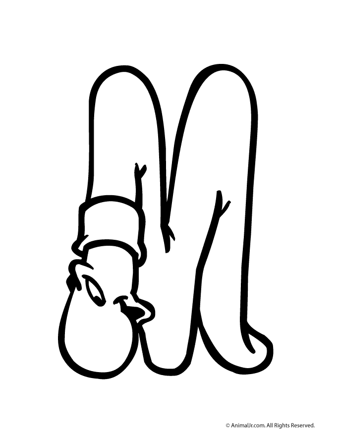 Bubble Letter M | Animal Jr.