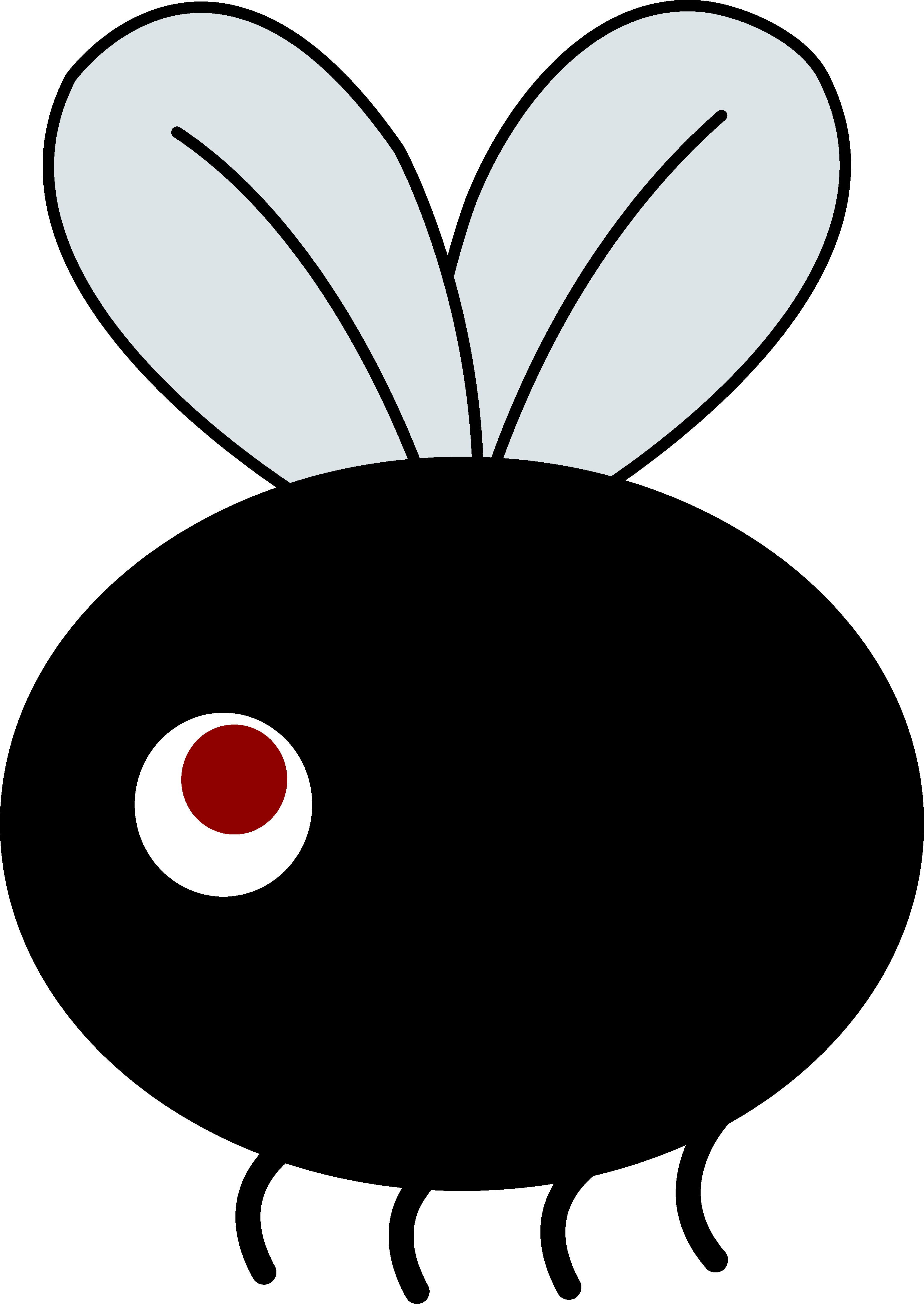 Clip Art Of Small Flies Clipart