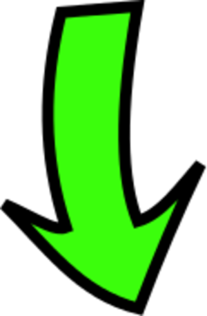 arrow pointing down - color variation B