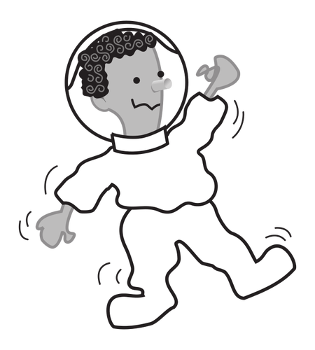 Astronaut vector outline image | Public domain vectors