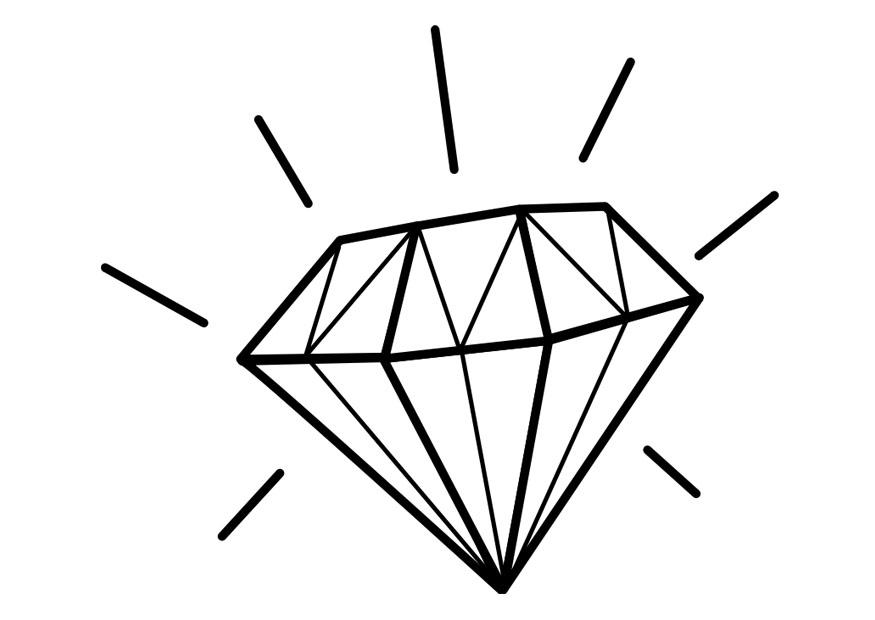 Diamond Coloring Pages - AZ Coloring Pages
