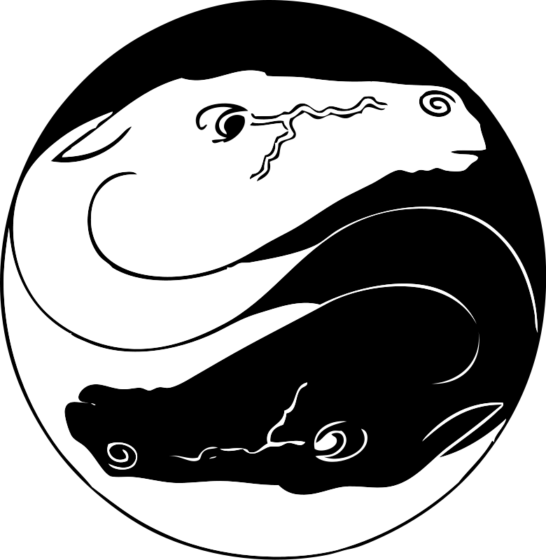 Yin yang horses vector clip art download free - Clipart-