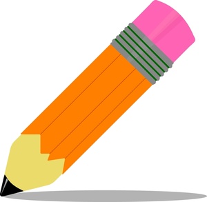 Pencil Clipart Image - Short Stubby Pencil