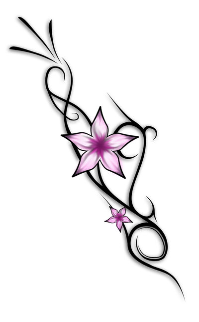 Tribal Flower Tattoo Drawing: Real Photo, Pictures, Images and ...