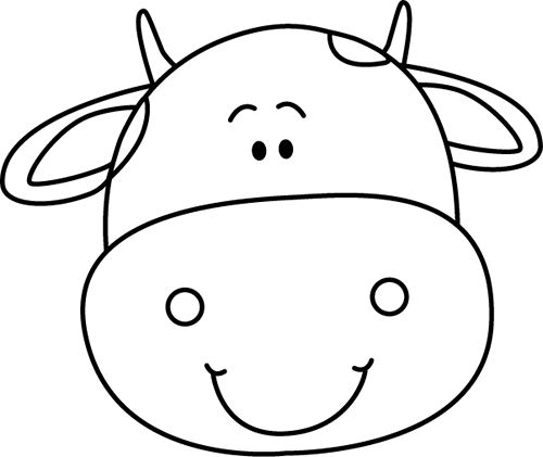 Cows head clipart