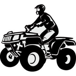 Atv Black And White Clipart