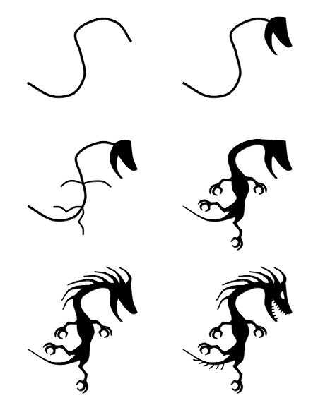 How to draw cartoon tattoos