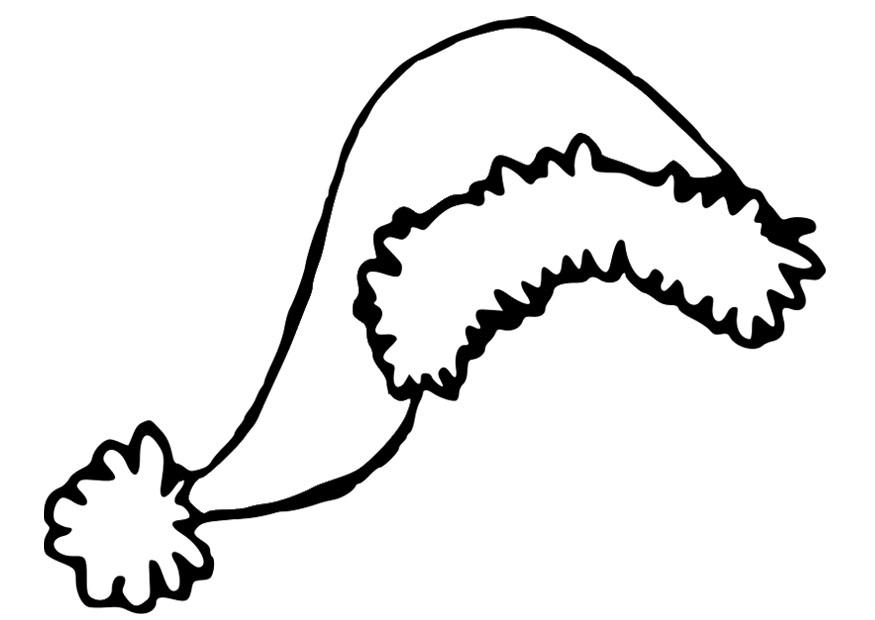 Santa Hat Coloring Page - AZ Coloring Pages