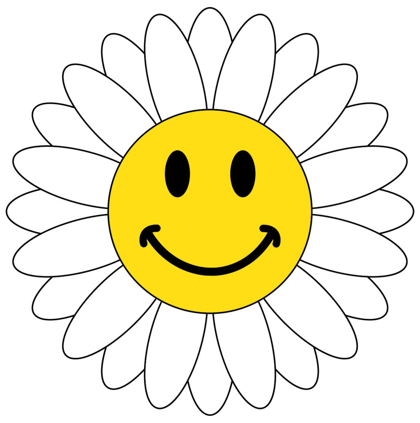 Smiley Face Flower - Clipartion.com