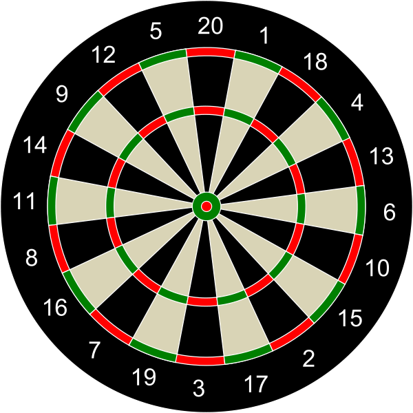 Dart Board SVG Vector file, vector clip art svg file