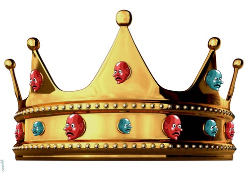 crown diamonds By Medi Belortaja | Philosophy Cartoon | TOONPOOL