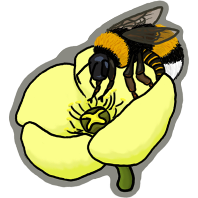 Acrylic charm- Arctic bumblebee