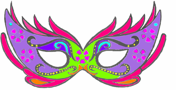 Masquerade clip art - vector clip art online, royalty free ...