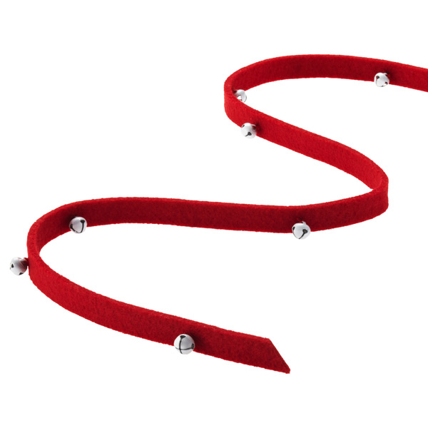 The Container Store > Jingle Bells Red Felt Ribbon