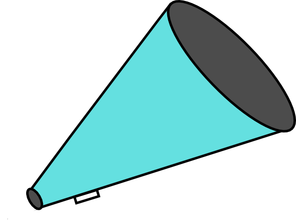 Megaphone Teal clip art - vector clip art online, royalty free ...