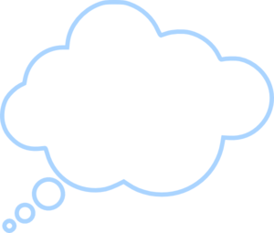 Blue Cloud Bubble clip art - vector clip art online, royalty free ...