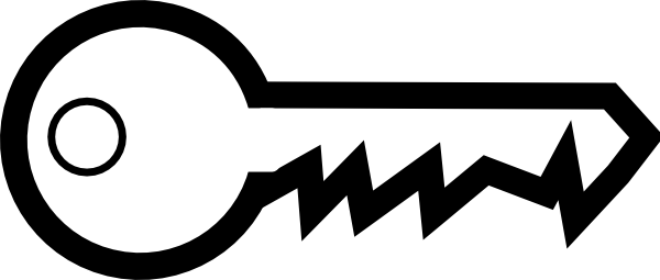 Key Outline clip art Free Vector
