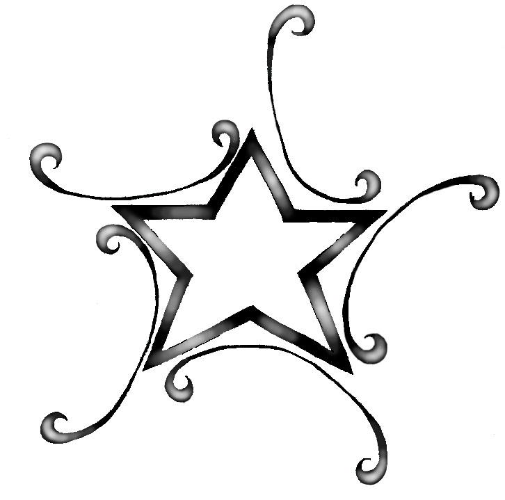Star Flower Tattoo - ClipArt Best