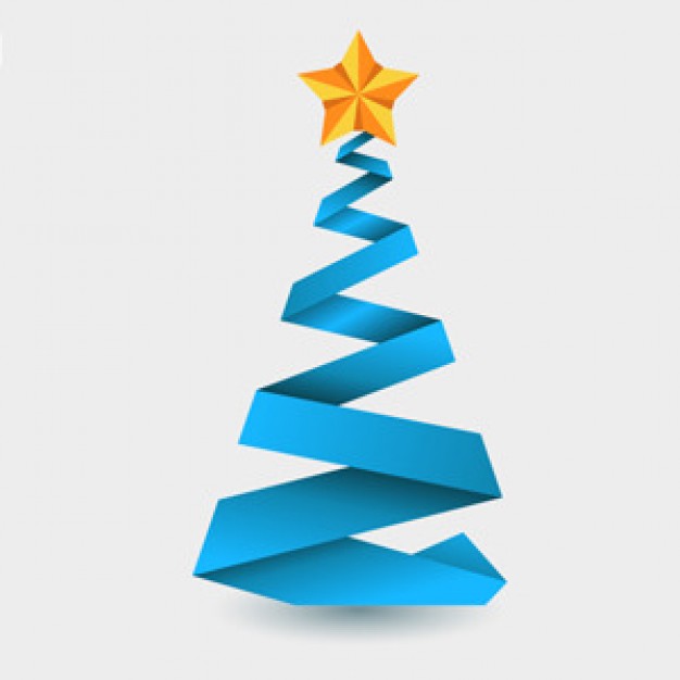 blue christmas tree vector | Download free Vector