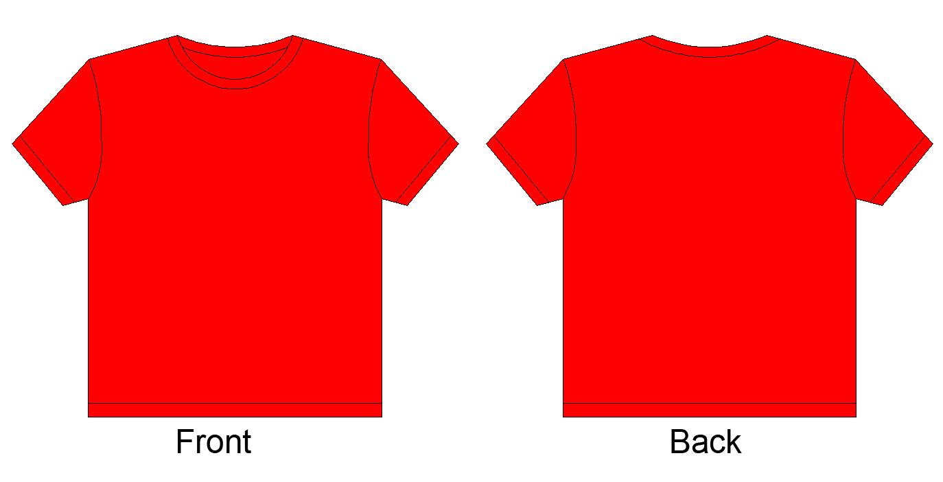T-shirt Template Red - ClipArt Best