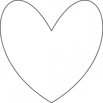 Clip Art Heart Outline - Free Clipart Images