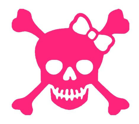 Pink Skull And Crossbones - ClipArt Best