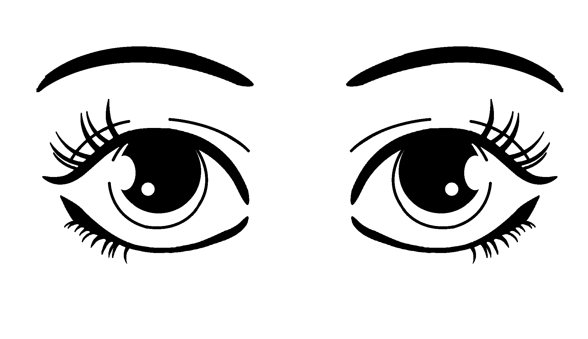 Simple Eye Clipart Black And White