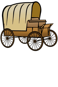 Covered Wagon Clip Art - Tumundografico