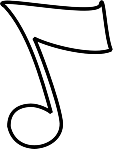 Music notes clipart white