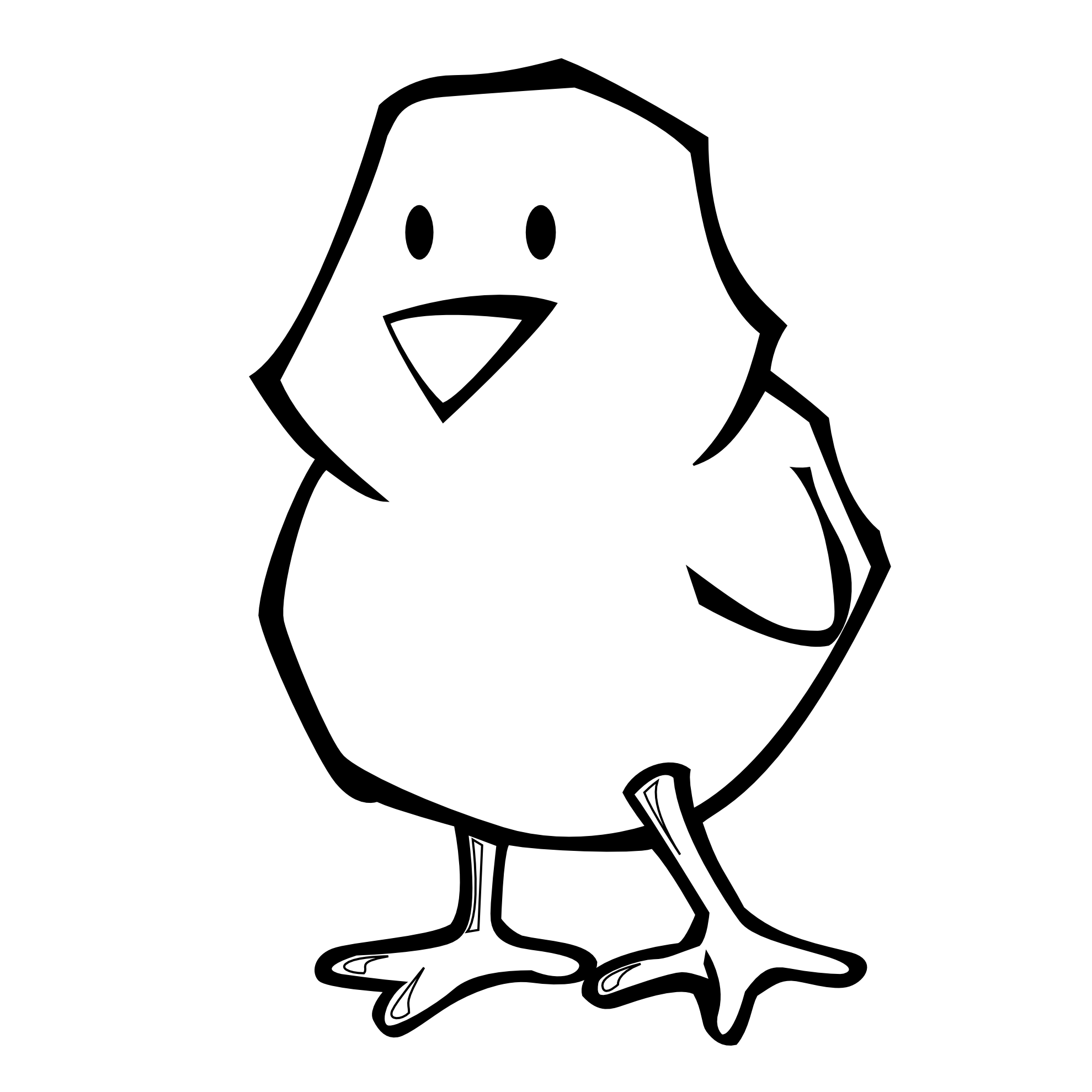 Chicken Clip Art Black And White - ClipArt Best