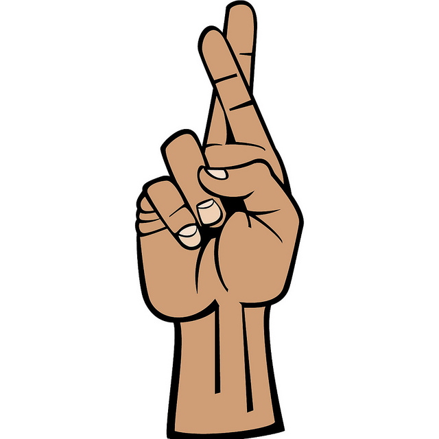 Crossed Fingers Clip Art
